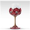 ROYAL SICILY Calice in ceramica siciliana Pavone Rosso