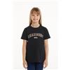 Tezenis T-shirt Girocollo In Cotone Con Stampa Bambina Nero