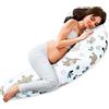Totsy Baby Cuscino per gravidanza da 190 cm per dormire sui fianchi, cuscino per il corpo lungo e confortevole, perfetto per riposare e rilassarsi a forma di C