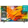 Hisense Smart TV 43" 4K UHD Display QLED Vidaa Classe G Nero 43E79KQ