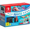 Nintendo Switch Con JoY-Con Rosso Neon E Blu Neon Switch Sports Con Fascia Per La Gamba E Tre Mesi Di Switch Online