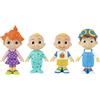 CoComelon CMW0169 - Set di 4 statuette in movimento, giocattolo da 3 anni in su