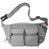 QKUDS Marsupio Uomo Donna Impermeabile Marsupio Sportivo con 4 Tasche, Marsupio Lavoro Grande, Marsupio Trekking con Cintura Regolabile e Fibbia per Sportivo Corsa Ciclismo Escursione Campeggio (Verde)