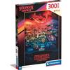 Clementoni - 21730 - Supercolor Puzzle - Stranger Things - 300 Pezzi - Puzzle Bambini 9 Anni, Puzzle Serie Tv, Film Netflix, Made In Italy