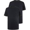 JP 1880 T-shirts - Magliette Girocollo, Confezione Doppia, T-shirt Uomo, Blu Oltremare Scuro, 7XL