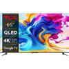 TCL Smart TV 65 Pollici 4K Ultra HD Display QLED Google Tv 65C645