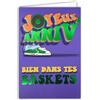 Afie 69-9026 Carta allegra ANNIVERSARIO Bene nelle tue sneakers +Busta 12 x 17,5 cm Disco Vinile Vintage Musica Anni 1960 Sesstie Parole Lettere in Verde Brillante Creazione Stampa Fabbricazione Francese