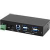 Exsys EX-1244HMS 4 porte USB 3.2 Gen 1 HUB Din-Rail Kit e parete VIA VL813 Chipset