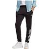 adidas Essentials Single Jersey Tapered Elasticized Cuff Logo Joggers, Pantaloni sportivi Uomo, Nero, M