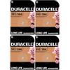 Duracell 4X Duracell 392/384 (4 Blister Da 1 Batteria) 4 Pile (SR41/V392/V384/SR41W/SR41WS)