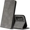 ZONNAVI Cover per Samsung Galaxy A32 5G, Flip Custodia Pelle PU con [Slot Cart] [Supporto Stand] [Magnetica], Cover a Libro Portafoglio per Samsung Galaxy A32 5G (Grigio)