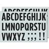 TownStix 10 Fogli, 50 mm - Lettere Adesive Grandi, Impermeabile Vinile - Neri | Vinile impermeabile, stacca e attacca