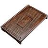 Aosivm Semplice vassoio da tè domestico Kemu piccolo cassetto tipo di tè in legno vassoio drenaggio acqua stoccaggio tavolo da tè in legno massello