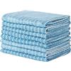 Gryeer Set di 8 Strofinacci in Bambù e Microfibra, 45 x 65 cm, Strofinacci da Cucina Super Morbidi ed Assorbenti (Blu)