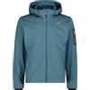 CMP MAN JACKET ZIP HOOD LIGHT SOFTSHELL Giacca Outdoor Uomo