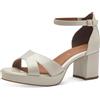 Jana 8-28367-42, Sandali con tacco Donna, Nero, 37 EU