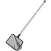Pawfly 7,6 cm Rete Per Pesci d'Acquario Con Manico Telescopico In Acciaio Inox Rete Quadrata Piccola Con Rete Di Pulizia a Maglia Fine Morbida Per Vasche Per Pesci Piccoli Stagni e Piscine Koi