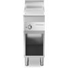 Fry Top elettrico con piano RIGATO. Dim.cm. 40x70x85H. - Assorbimento 4,5 Kw.
