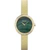 Accurist Jewellery 78004 - Orologio al quarzo da 28 mm, colore: verde con display analogico e cinturino in acciaio inossidabile dorato
