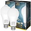 LUTW Lampadina con Sensore di Movimento, Lampadine LED E27 9W 900LM Luce Bianca Fredda 6000K Auto On/Off, E27 lampada con sensore di movimento, per Corridoio, Garage, Scale, 2 Pezzi