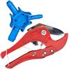 ANBOO Set di attrezzi premium per tubo composito, tagliatubi per tubo composito in PVC e tubo composito multistrato fino a 42 mm + calibro 16 20 26 mm (blu)