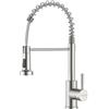 APPASO rubinetto cucina, rubinetto cucina estraibile, alta pressione, ruotabile a 360° con 2 tipi di getto, rubinetto a molla a spirale in acciaio inox Spazzola