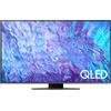 Samsung Smart TV 50"4K UHD QLED sistema Tizen Carbon Silver Series 8 QE50Q80CATX