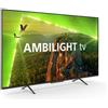 Philips Smart TV 55" 4K UHD LED Ambilight Classe F Cromo 55PUS8118/12