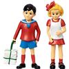 Pippi Langstrumpf PIPPI LONGSTOCKING TOYS - Tommy & Annika Toy Doll Set Action Figures, Divertenti Bambini Casa delle Bambole Persone, Casa delle Bambole Persone, Personaggi in Miniatura Persone, Licenza Ufficiale in