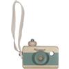 Kindsgut macchina fotografica giocattolo in legno per bambini, bellissimo regalo in colori tenui per giocare e divertirsi, materiale di alta qualità e rispettoso dell'ambiente, aquamarina