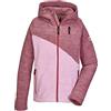 killtec Girl's Giacca in pile con cappuccio KOS 202 GRLS FLC JCKT, rose wood, 176, 39099-000