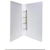 WAGNER Raccoglitore formato DIN A 3, formato verticale, in PVC, bianco, larghezza dorso: 50 mm, meccanismo a 4 pezzi, altezza di riempimento 40 mm