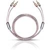 Oehlbach, Twin Mix One B, cavo per altoparlante, laminato in argento, connettori a banana, sezione del cavo 2 x 3,0 mm², lunghezza 3 m, colore: trasparente