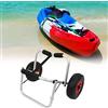 Jiubiaz Carrello per Kayak in Lega di Alluminio Kayak Ruota per Canoa Porta Barca Carrello Trasporto Carrello per Trasporto Fino a 70-80 kg per Barche Canoa o Kayak