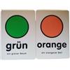 HenBea Snap Cards, Gioco di Carte Snap per bambini, Set di 24 Carte Snap Giocare e Imparare Colori in Tedesco. (895)