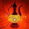 World Home Living Teiera - Turco Marocchina Lampada da tavolo in vetro stile Tiffany - O??
