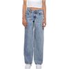 Urban Classics Ladies Mid Waist Wide Denim Pantaloni, Tinted LightBlue Washed, W27 Donna