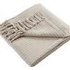 Drift Home - Quinn - Coperta 100% cotone riciclato - 130 x 180 cm in naturale
