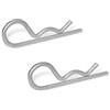 Ganter Normelemente Connettore a molla, in acciaio inox, GN 1024-NI-5-E, 2 pezzi, rotazione semplice, diametro 5 mm