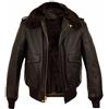 Aksah Fashion Giacca in pelle nera da uomo G1 Aviator AirForce pilota di volo vintage in pelle di pecora, Marrone, M