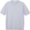 Diana Studio, T-Shirt in Maglia - Uomo, Cotone, Maniche corte, Casual Fit, Grigio / Perla, L