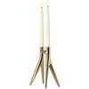 Kartell Abbracciaio, Portavelas, Oro, 20 x 11 x 25 cm