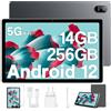Blackview Tablet Android,Blackview Tab 11 WiFi 2K Tablet 10,36 Pollici,14(8+6)GB + 256GB(TF 1TB), 2000x1200 FHD+, MT8183 Octa-Core, 16MP+16MP, 8380mAh,OTG/BT/5G WiFi Tablet con Penna e Custodia Protettiva