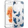 Phoona Custodia Compatibile con Apple iPhone 6/iPhone 6S 4,7, Ultra Sottile Morbido TPU Clear Silicone Antiurto Protettiva Cover per iPhone 6 con Motivo Farfalla Disegno Case - Trasparente