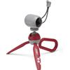 JOBY HandyPod Clip Treppiede Mini con Moschettone e Clamp per Smartphone, Smartphone iPhone, Galaxy, Pixel, Fotocamera Compatta SONY ZV-1 II, Colore Rosso (JB01840-BWW)