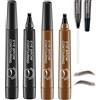 LONGTO Camelia Eyebrow Pen, Camelia 3D Waterproof Microblading Eyebrow Pen,Matita per sopracciglia ad acqua Liangnishi Four Forks, matita per sopracciglia Camelia New Magic (2PC C)