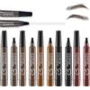 LONGTO Camelia Eyebrow Pen, Camelia 3D Waterproof Microblading Eyebrow Pen,Matita per sopracciglia ad acqua Liangnishi Four Forks, matita per sopracciglia Camelia New Magic (5PC)
