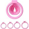 MKGMYGZ Sissy Chastity Cage Uomo Gabbia Pene Cintura Di Castità Maschile Cock Cage Erotitici Sexy Per Coppie (Pink)