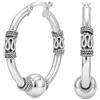 LeCalla Orecchini a cerchio in argento sterling da donna, 3.05 cm, Argento sterling, Non pietra preziosa