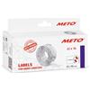 Meto Etichette per prezzi, formulario « A consommer jusqu'au » (22 x 16 mm, 2 righe, 6.000 etichette per prezzi, bianco, permanenti